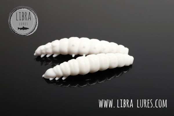 Libra Lures Larva 35 mm #001 White Cheese