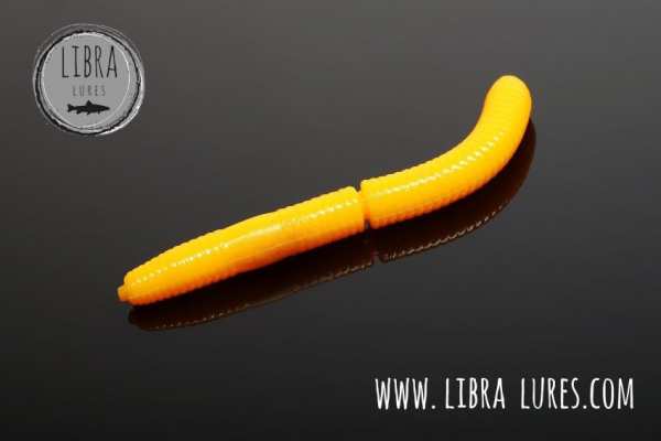 LIBRA Lures Fatty D’Worm 65 mm #008 Dark Yellow Cheese