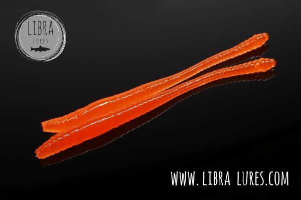 LIBRA Lures Dying Worm 70 mm #011 Hot Orange Limited Edition - Cheese