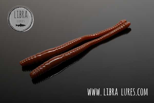 LIBRA Lures Dying Worm 70 mm #038 - Brown - Cheese
