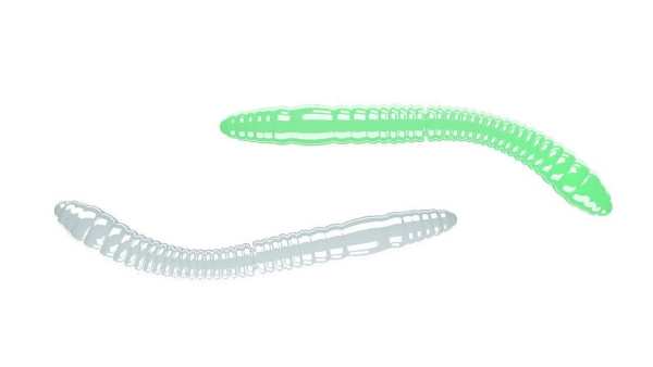 Libra Lures Fatty D´Worm Tournament 55mm - #000 Glow UV Green - Cheese