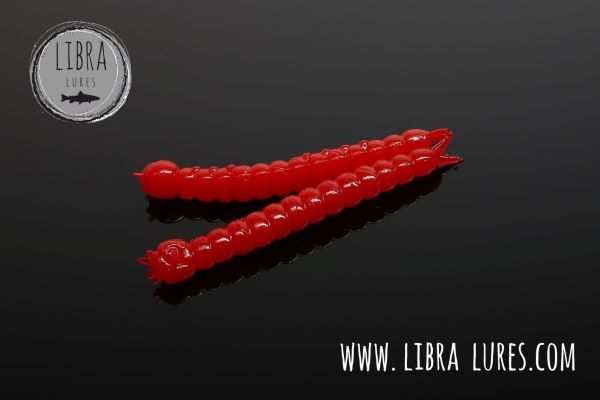 LIBRA Lures Slight Worm 38 mm #021 Red Cheese