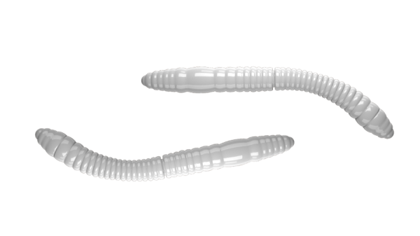 Libra Lures Fatty D´Worm Tournament 55mm - #001 White - Cheese