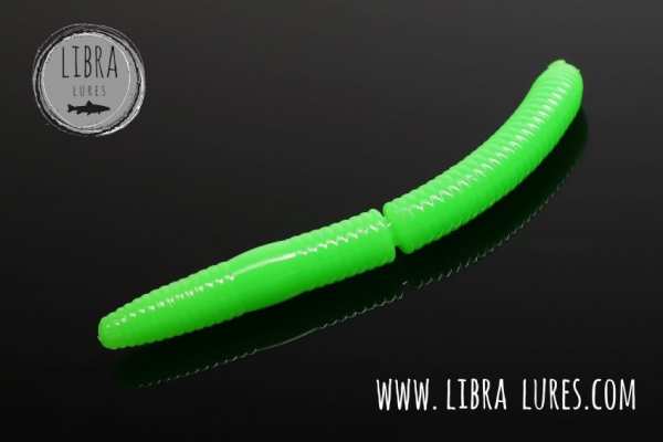 LIBRA Lures Fatty D’Worm 65 mm #026 Hot Apple Green - Cheese