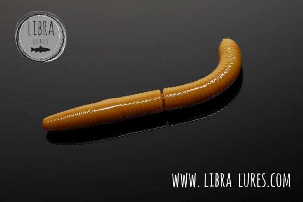 LIBRA Lures Fatty D’Worm 65 mm #036 - Coffee Milk Cheese