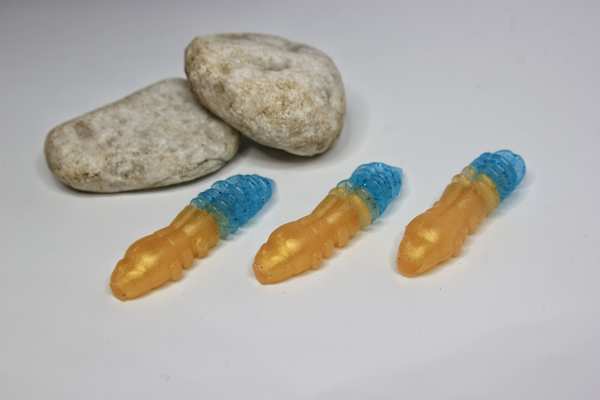 Area Trout Lures - Vesp - Gold / Blau - Bubble Gum 45 mm
