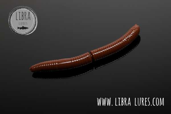 LIBRA Lures Fatty D’Worm 65 mm #038 Brown - Garlic