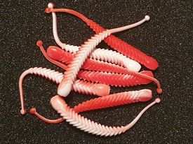 ProBaits Rattle Snake 80 mm - Weiß - Rot - Knoblauch
