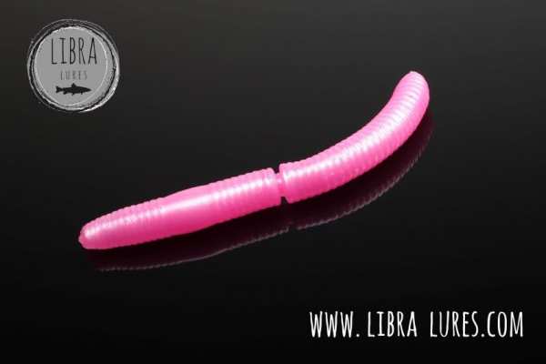 LIBRA Lures Fatty D’Worm 65 mm #018 Pink Pearl - Cheese