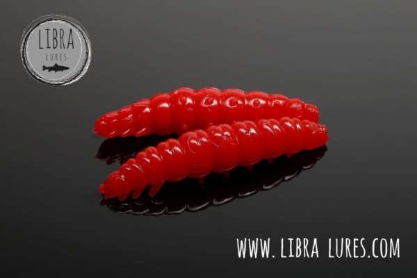 LIBRA Lures Larva 35 mm #021 Red - Cheese