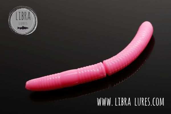 LIBRA Lures Fatty D’Worm 65 mm #017 Bubble Gum Cheese