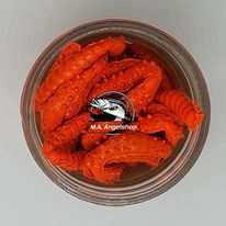 Berkley Powerbait Garlic Honey Worm - Orange