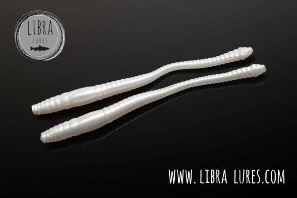 LIBRA Lures Dying Worm 70 mm #004 Silver Pearl - Cheese