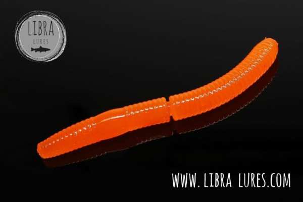 LIBRA Lures Fatty D’Worm 65 mm #011 Hot Orange Limited Edition - Garlic