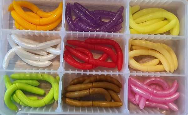 LIBRA Lures - Fatty D Worm Mix - Meiho 3010ND